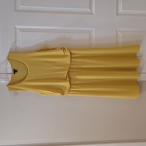 Ann Taylor Yellow Blouson Dress Medium